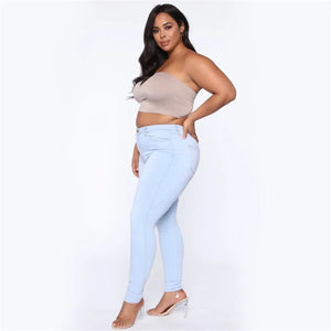 Plus size jeans high waist skinny jeans
