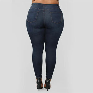 Plus size jeans high waist skinny jeans