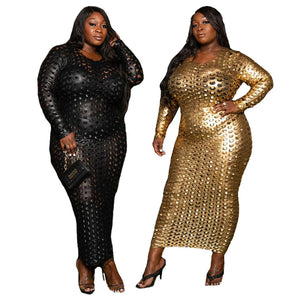 Women Clothing Fashion Ripped See-through