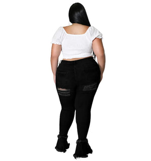 Flared Jeans Bandage High Waist