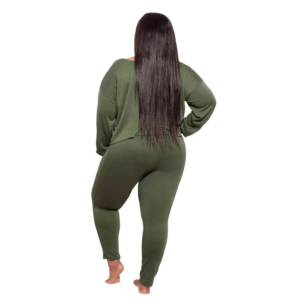 Plus Size Tops Leggings Jumpsuit
