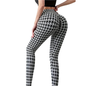Houndstooth Print Skinny Leggings
