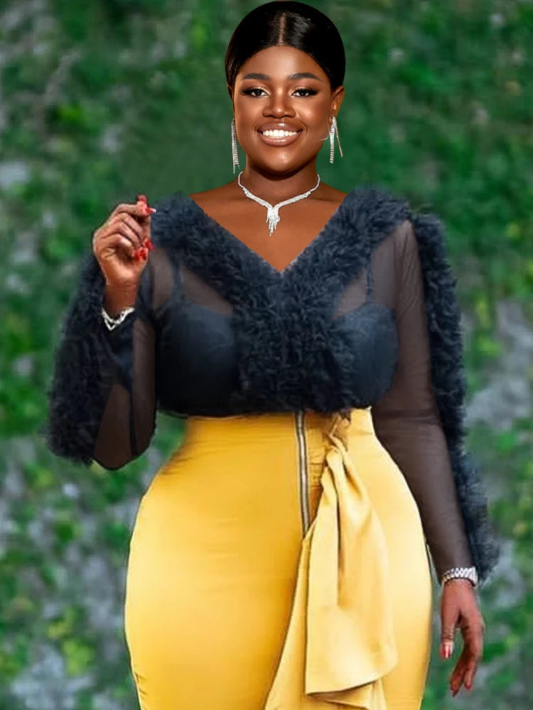 Black Plus Size Tops for Women