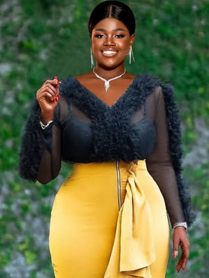 Black Plus Size Tops for Women