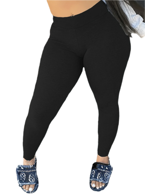 Solid Skinny Leggings Casual