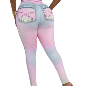 Plus Size Women Elastic Tights Sport Leggings
