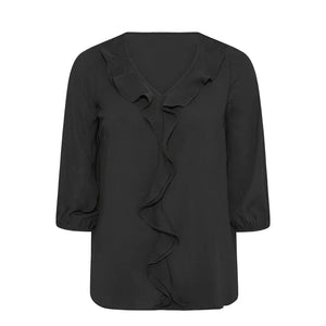 Plus Size Sexy V-neck Elegant Chic Blouse