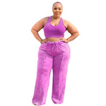 Plus Size Fashion Jogger Pants Set