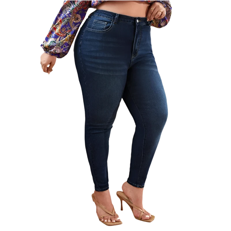 Women Jeans High Waist Plus Size