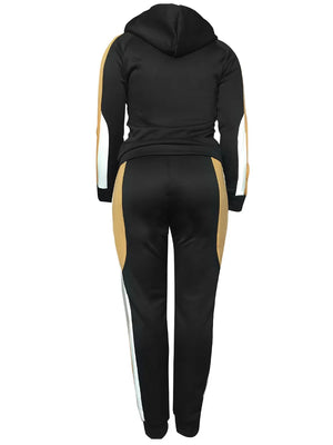 Plus Size Two pieces set Hooded