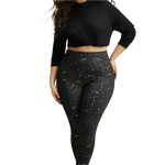 Plus Size Star Print Casual Women Leggings