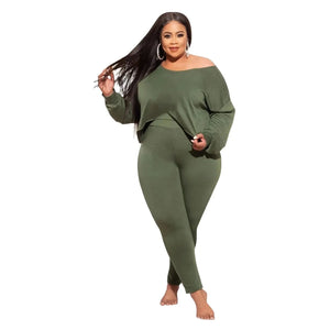 Plus Size Tops Leggings Jumpsuit