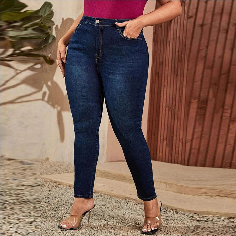 Women Jeans High Waist Plus Size