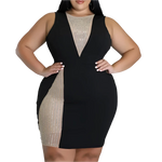 Shiny Crystal Rhinestone Party Club Dress