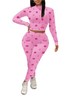 Plus Size Pink Fruit Print